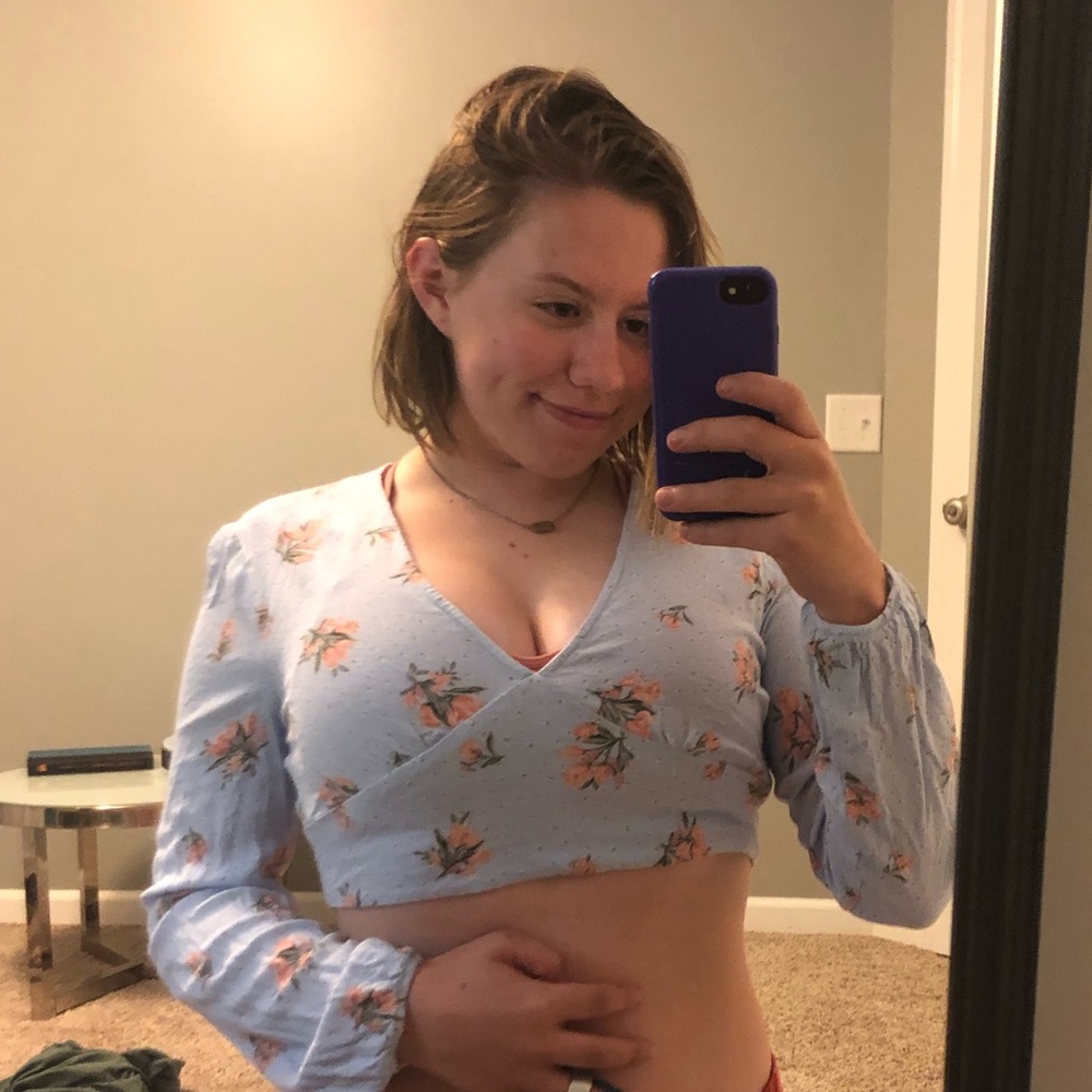 Extra Cropped Long sleeve Floral